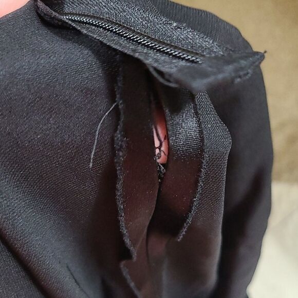 Carmen Marco Valvo Silk Black Sequined Full Midi Pleated Luxe Skirt Designer Vtg - Picture 10 of 12